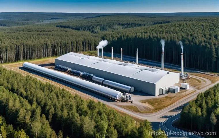 바이오연료 발전의 글로벌 사례 - **Prompt:** A serene and expansive Nordic landscape under a clear, crisp sky, showcasing vast, susta...