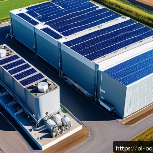 바이오연료 발전의 국제 규제 동향 - A modern European biorefinery facility in Germany during daytime, featuring advanced biotechnology e...